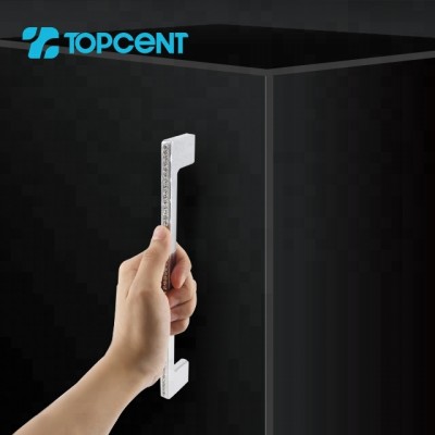 Topcent Cupboard Door Zinc Alloy Zamak Crystal Rhinestone Furniture Handles